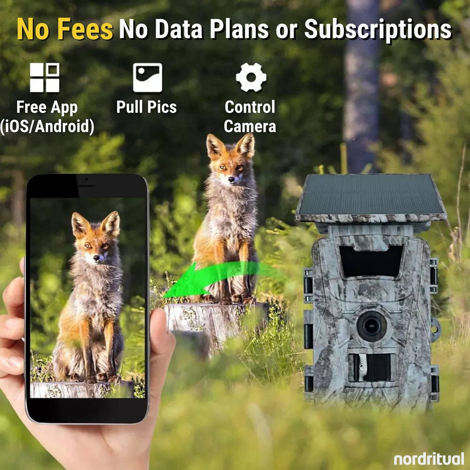 NORDRITUAL 4K Solar Trail Camera