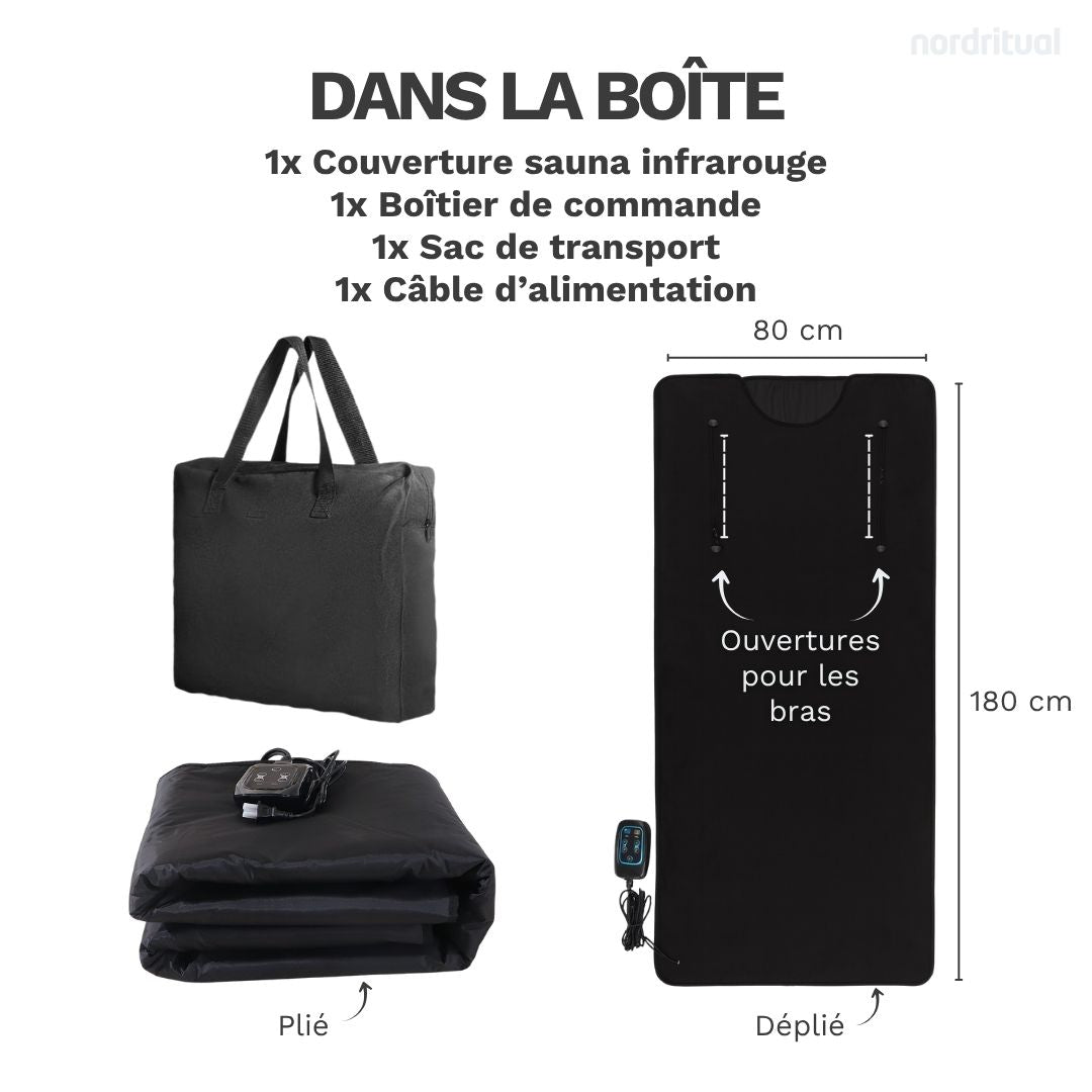 NORDRITUAL Couverture Sauna Infrarouge