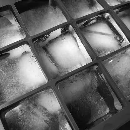 Ice Cube Trays, 4 - pack, Silicone, 15 Medium Large Ice Cubes - nordritual
