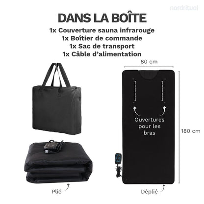 NORDRITUAL Couverture Sauna Infrarouge